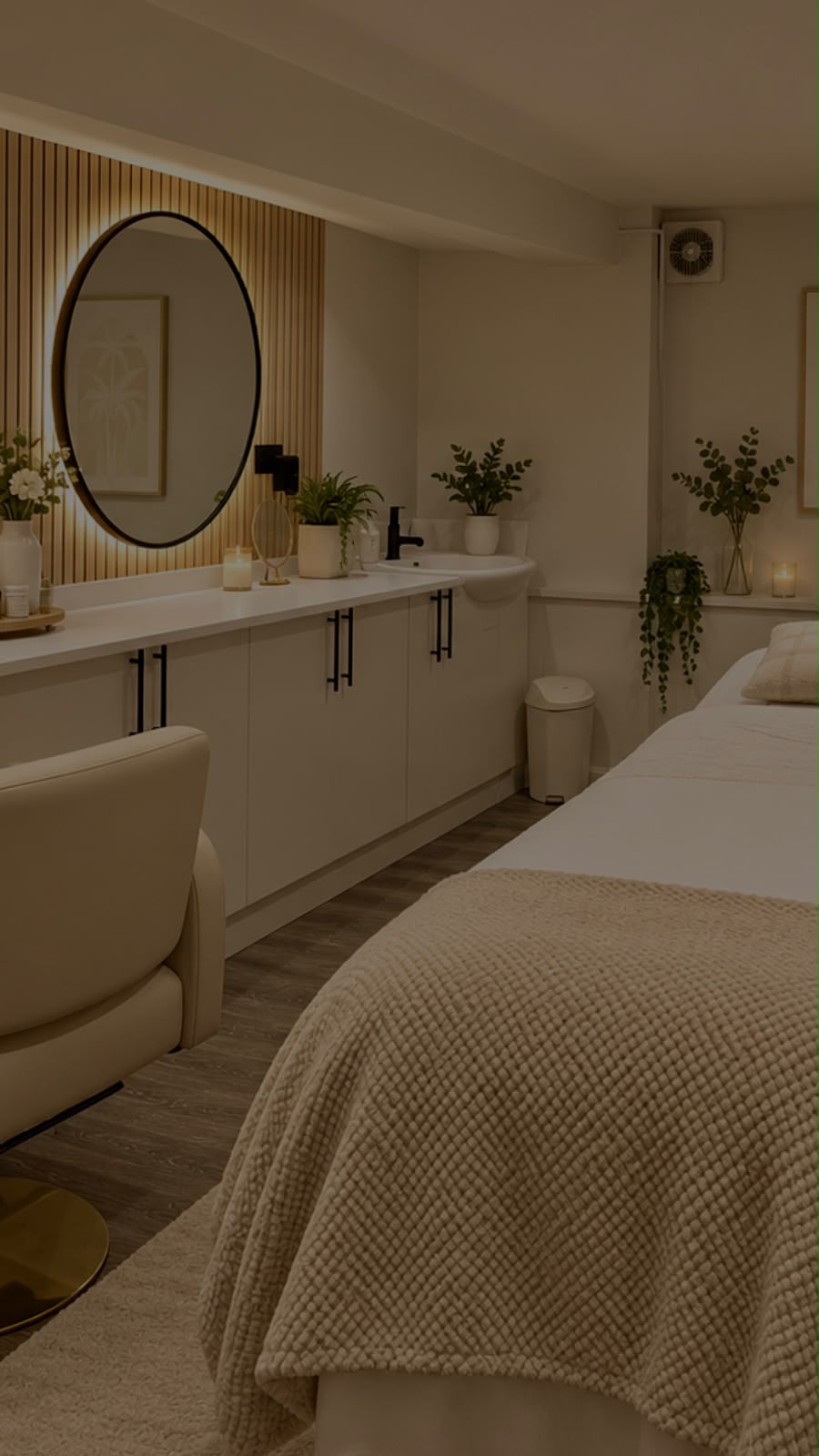 Warm minimal treatment room